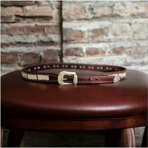 Western Belt Leather Brown Men's Nocona Size 40